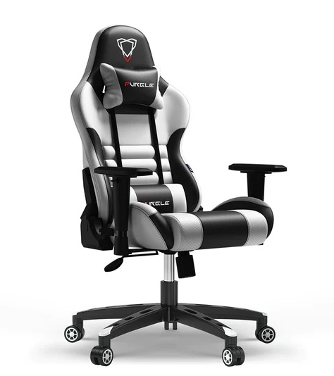 White & Black Gaming Chair